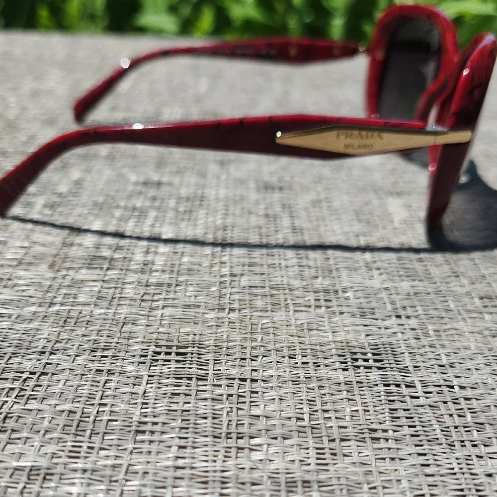 Prada Red Sunglasses - Picture 10 of 15